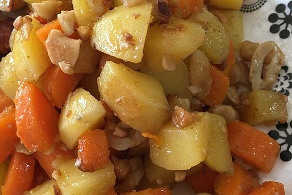 Vegan Carrot and Potato Pan with Ginger