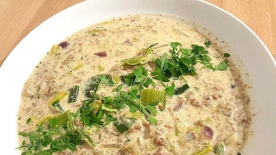 Vegan Cheese and Leek Soup - Boss Kitchen
