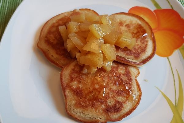 Vegan Protein Apple Pancakes