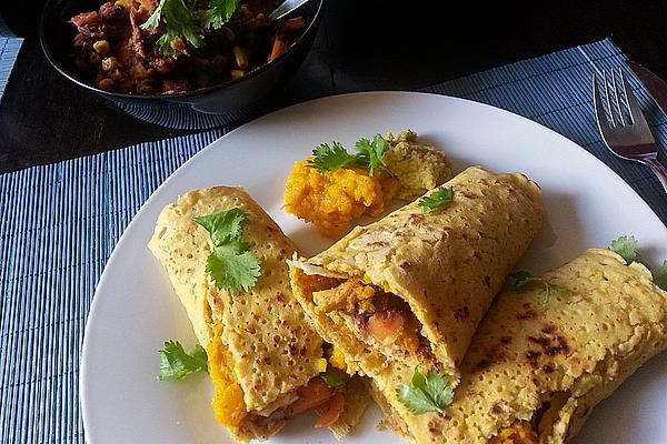 Vegan Tortilla Wraps with Pumpkin Guacamole