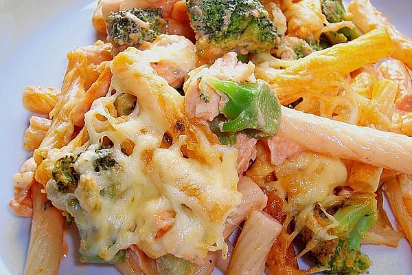 Vegetable Casserole with Salmon