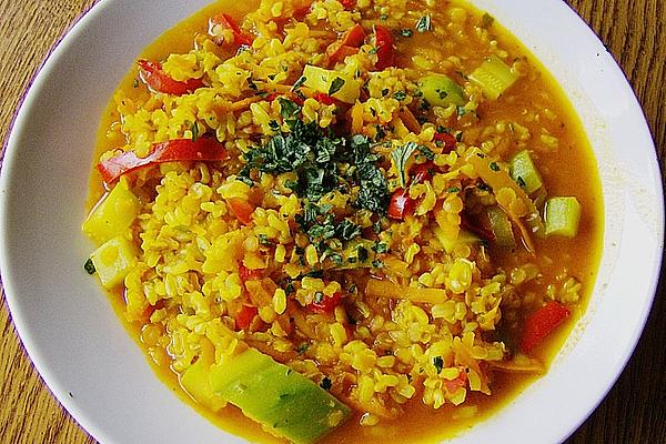 Vegetable Rice Pan – Stew with Red Lentils