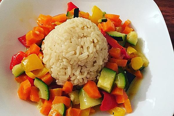 Vegetable Rice Pan with Coconut Milk