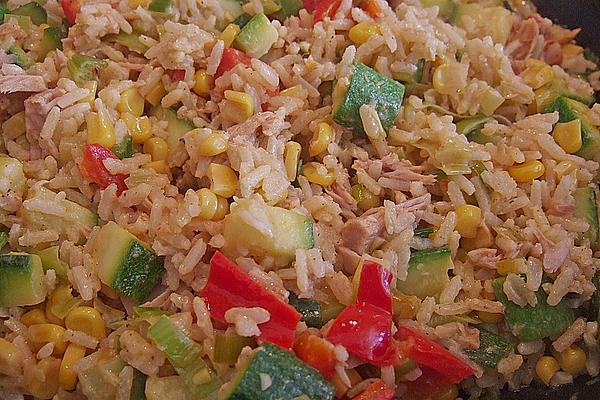 Vegetable – Rice Pan with Tuna