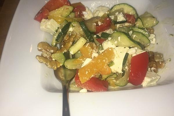 Vegetable Salad with Sheep Cheese