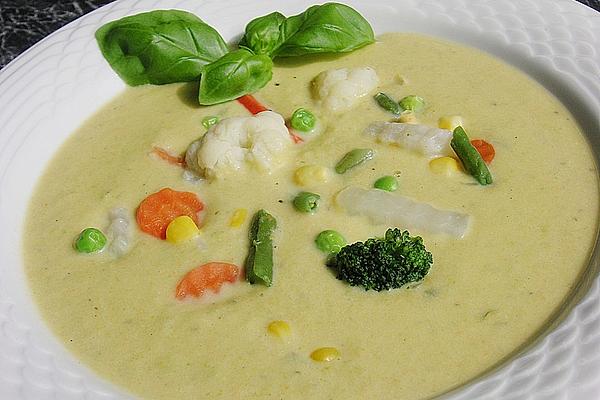Vegetable Soup with Basil