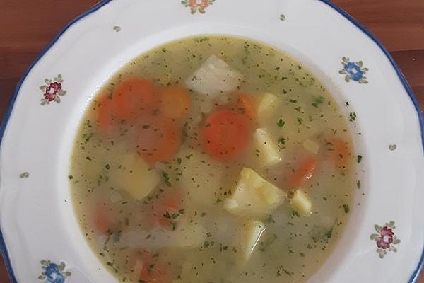 Vegetable Soup with Branding According To Wunderoma