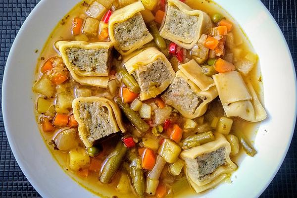 Vegetable Soup with Dumplings