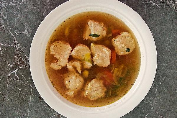 Vegetable Soup with Fish Dumplings