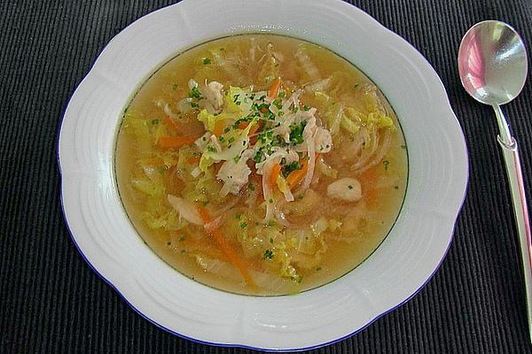 Vegetable Soup with Tender Chicken