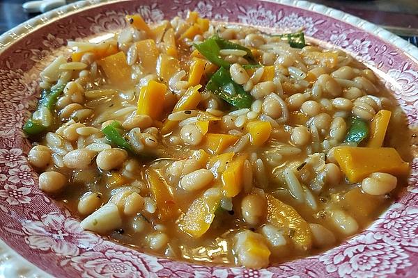 Vegetable Soup with White Beans