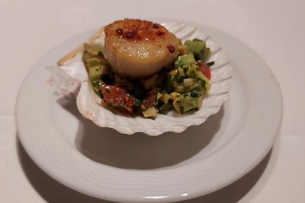 Vegetable Tartar with Scallops