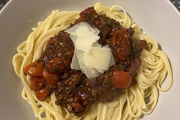 Vegetarian Bolognese with Fermented Mushrooms