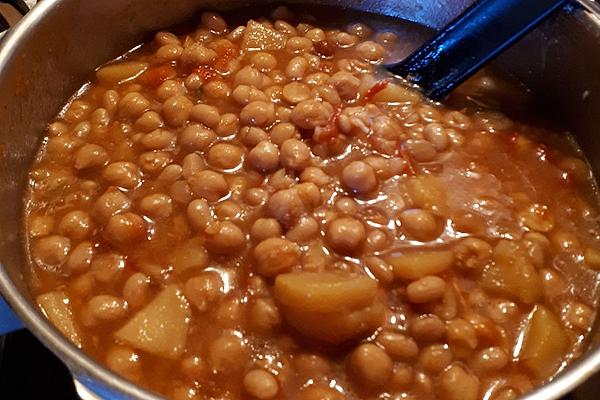 Vegetarian Chickpea Stew in Pressure Cooker