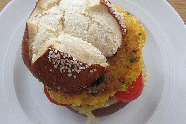 Vegetarian Couscous and Vegetable Burger
