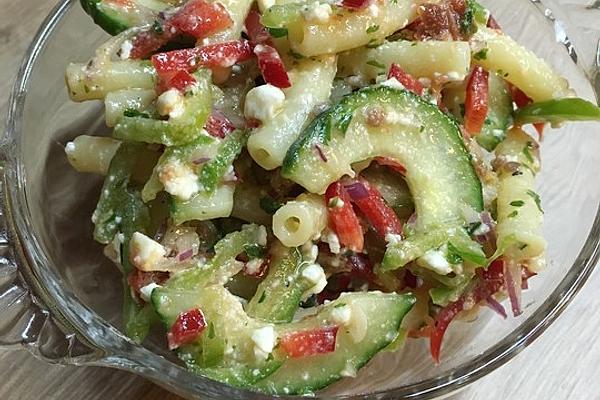 Vegetarian Pasta Salad Red-green