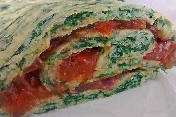 Vegetarian Roulade with Tomato Filling