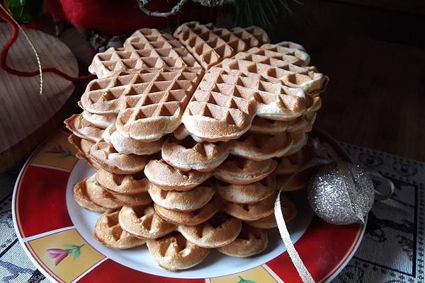 Waffles with Almond Drink and Tiger Nut Flour