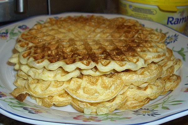 Waffles with Sour Cream