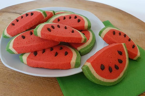 Watermelon Split Biscuits