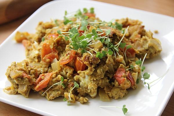 West African Scrambled Curry Eggs