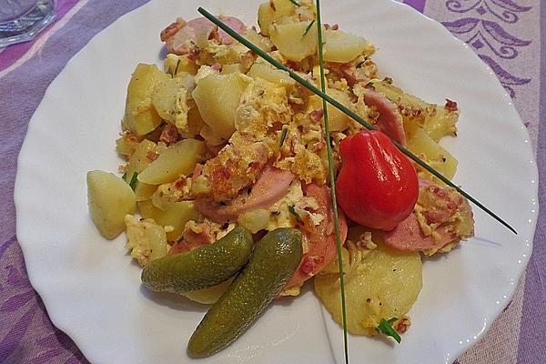 Westphalian Farmer`s Breakfast with Meat Sausage