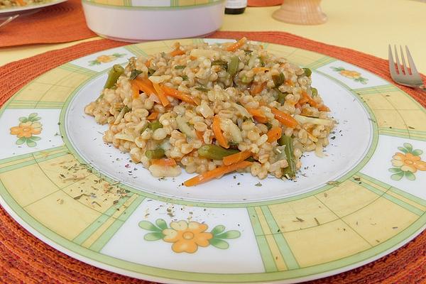 Wheat and Vegetable Risotto