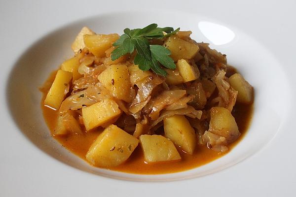 White Cabbage and Potato Stew