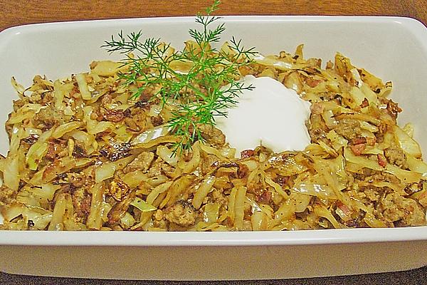White Cabbage Pot with Mince