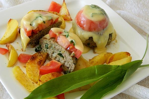 Wild Garlic Meatballs Baked with Cheese