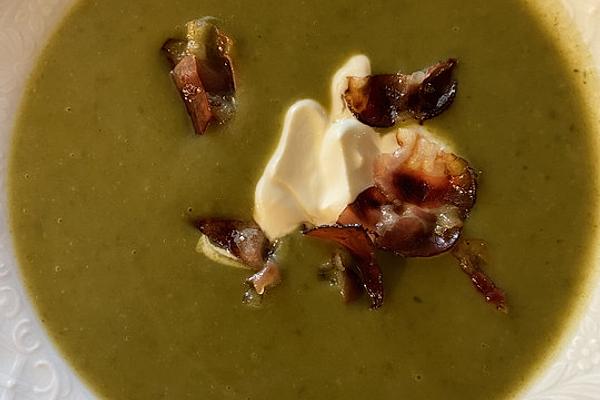 Wild Garlic Soup with Bacon