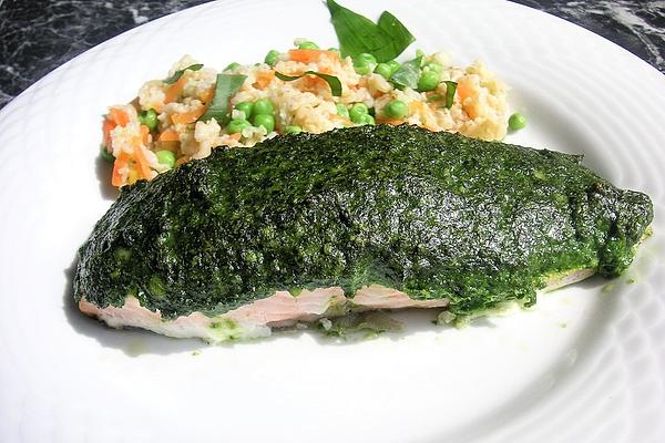 Wild Salmon with Wild Garlic Pesto