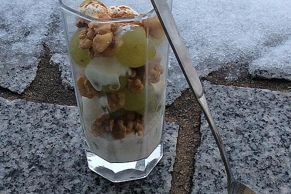 Winter Dessert with Roasted Nuts