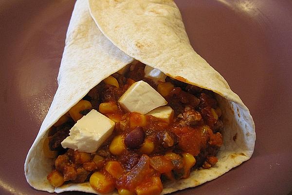 Wraps with Vegetarian Chili