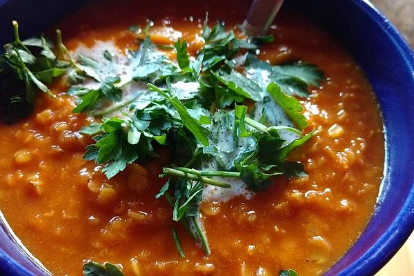 Yellow Lentil Soup with Curry
