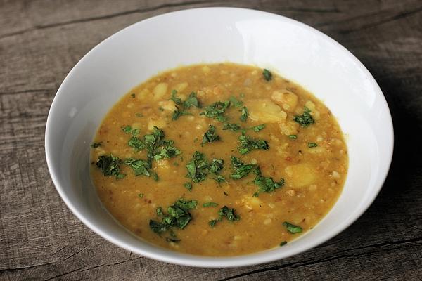 Yellow Lentil Soup with Pearl Barley