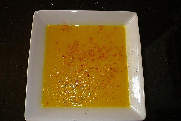 Yellow Pepper Soup with Saffron