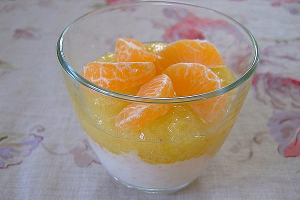 Yogurt Mousse with Oranges