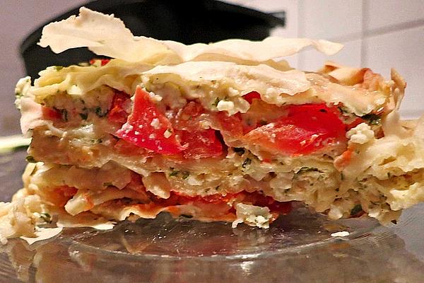 Yufka Dough Pie with Tomatoes