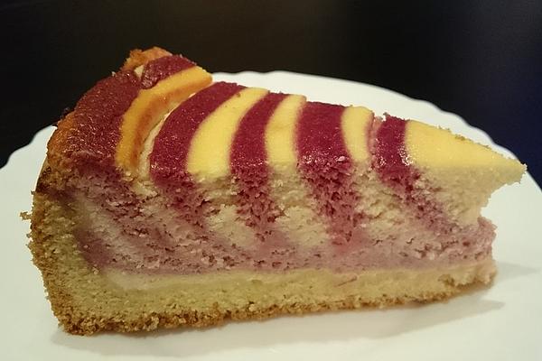 Zebra Raspberry Cheesecake