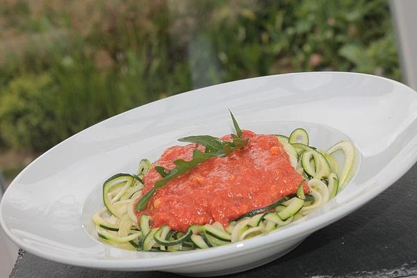 Zoodles with Rosemary Tomato Sauce