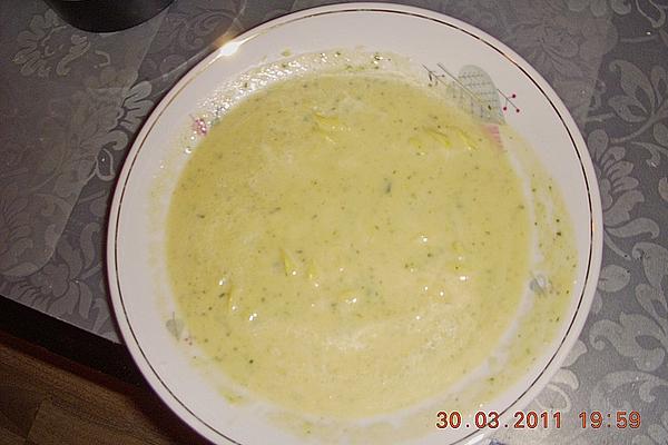Zucchini Cream Soup with Tomatoes