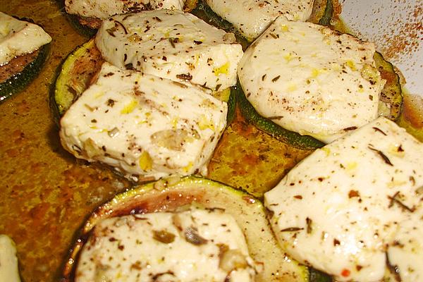 Zucchini Gratinated with Sheep Cheese