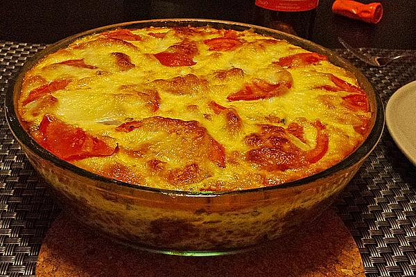 Zucchini Mince with Tomatoes and Mozzarella