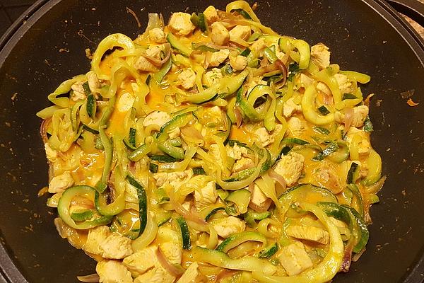 Zucchini Noodles with Chicken Breast