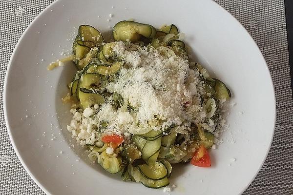 Zucchini Pan with Herbs and Fresh Parmesan