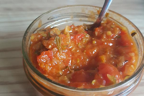 Zucchini, Pepper and Tomato Spread