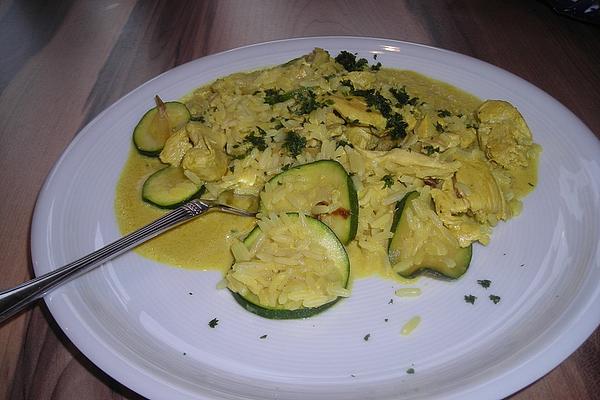 Zucchini Rice Pan with Turkey Meat