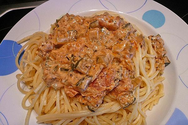 Zucchini Spaghetti with Feta