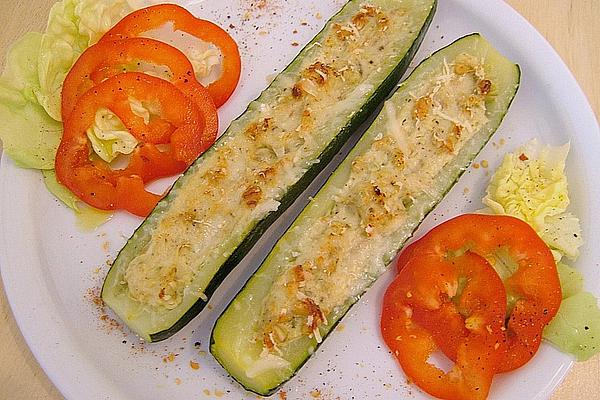 Zucchini with Avocado and Pine Nut Filling